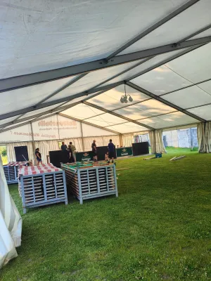 Vereinsfest 55 Jahre Rodatal Zöllnitz - Aufbau