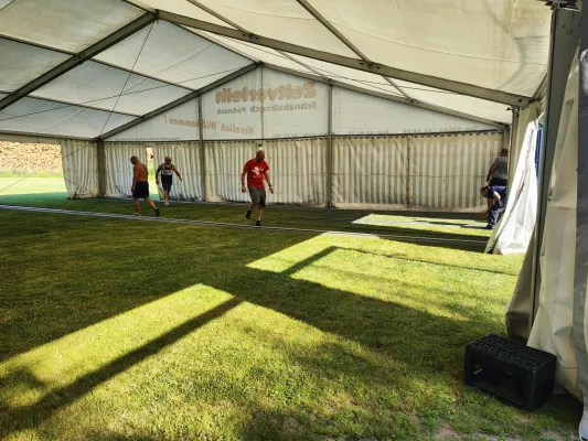 Vereinsfest 55 Jahre Rodatal Zöllnitz - Aufbau