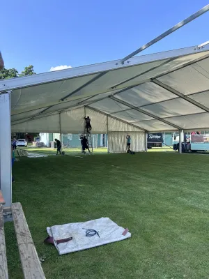 Vereinsfest 55 Jahre Rodatal Zöllnitz - Aufbau