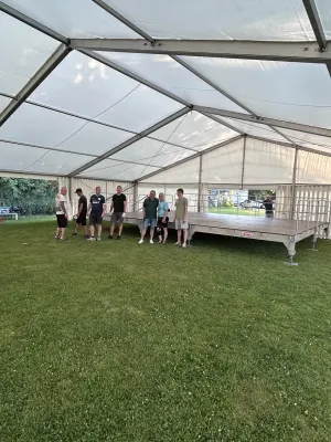 Vereinsfest 55 Jahre Rodatal Zöllnitz - Aufbau