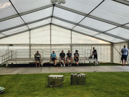 Vereinsfest 55 Jahre Rodatal Zöllnitz - Aufbau